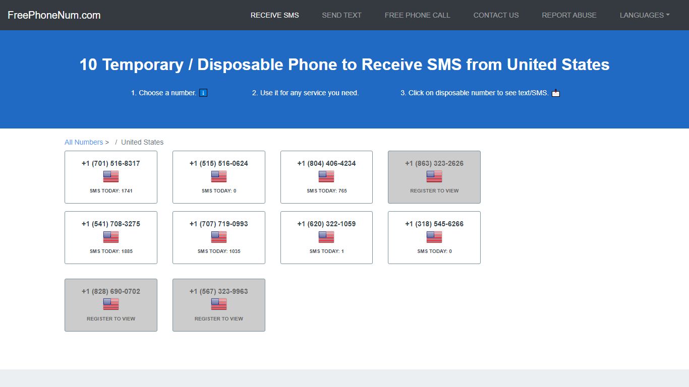 📲 Disposable Number To Receive SMS 2022 United States - Free Phone Num